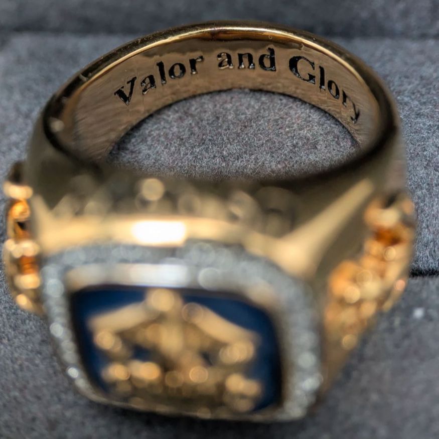 ダンベリーミント 米海軍 US NAVY リング 18.5号 14Kゴールドメッキ