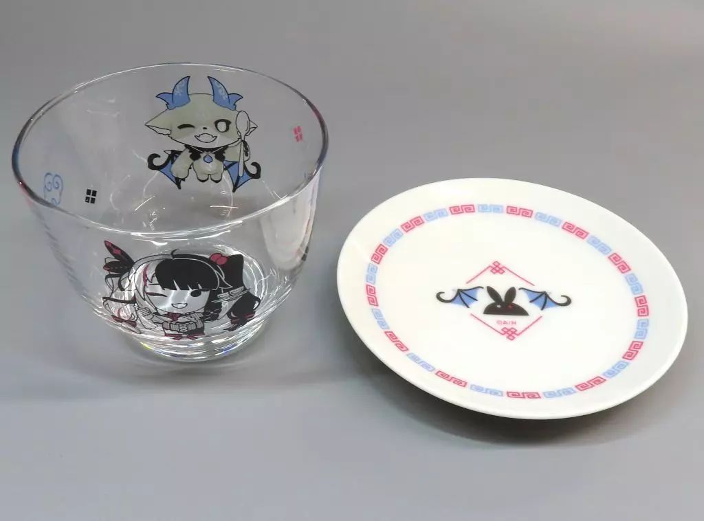 【中古】皿・ボウル でびでび・でびる＆夜見れな(あくまじカフェ喫茶) デザートセット 「バーチャルYouTuber にじさんじ にじさんじお食事グッズ4～中華～」
