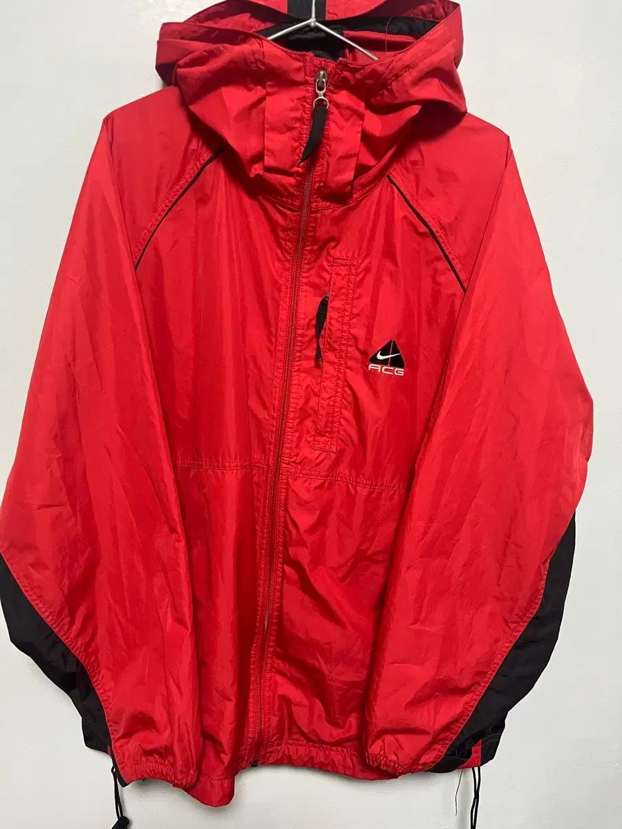 ナイキ ACG レッド レトロ ウィンドブレーカー ジャケット