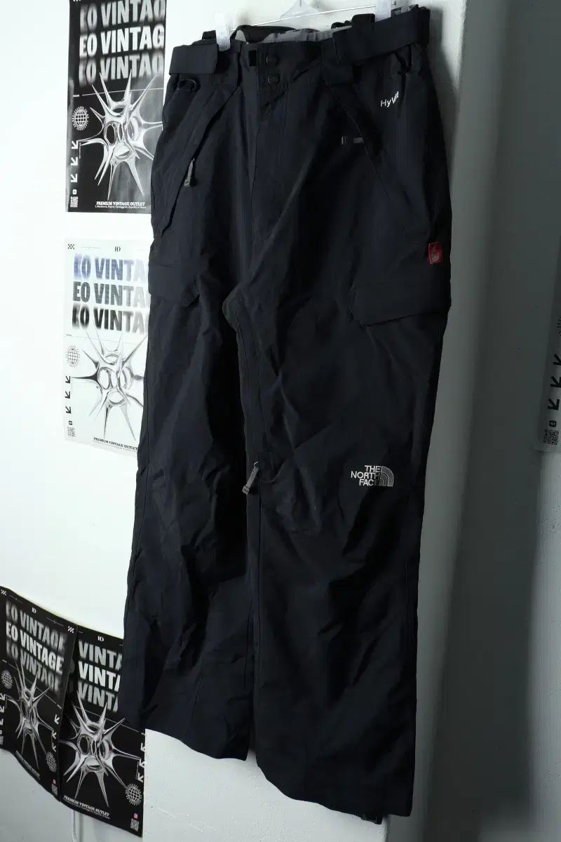 M THE NORTH FACE ザノースフェイス トレーニングウェア ズボン サスペンダー スキーウェア 起毛 ネイビー-22 F 0