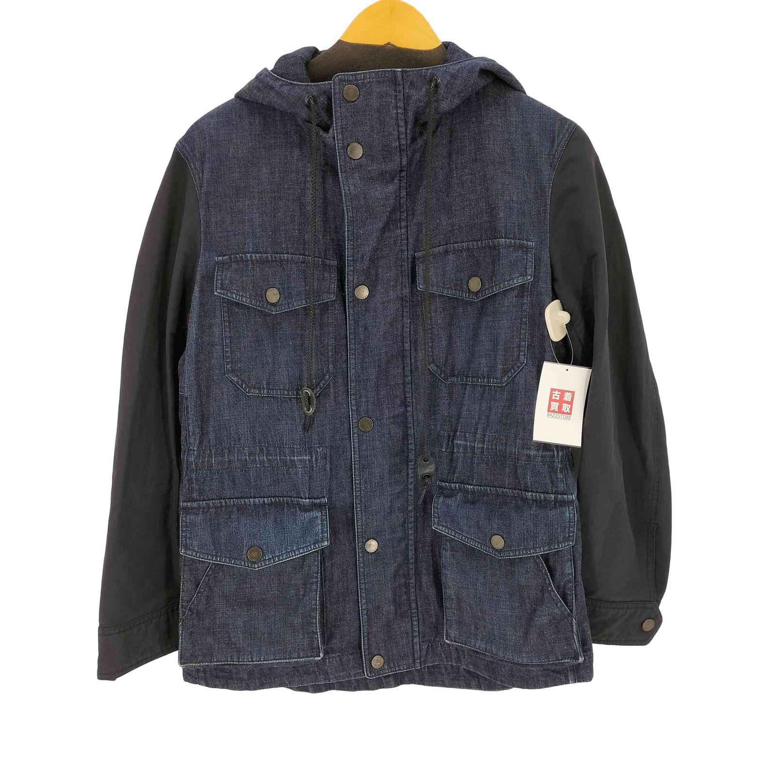 ジェイプレス J.PRESS ナイロン切替デニムフーデッドジャケット メンズ JPN：M 