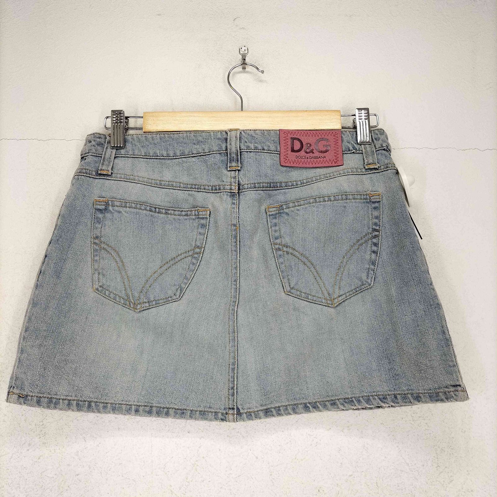 DOLCE&GABBANA ドルガバ デニム スエード ミニスカート ストレッチ ディーアンドジードルチェアンドガッバーナ D&G DOLCE&GABBANA デニム