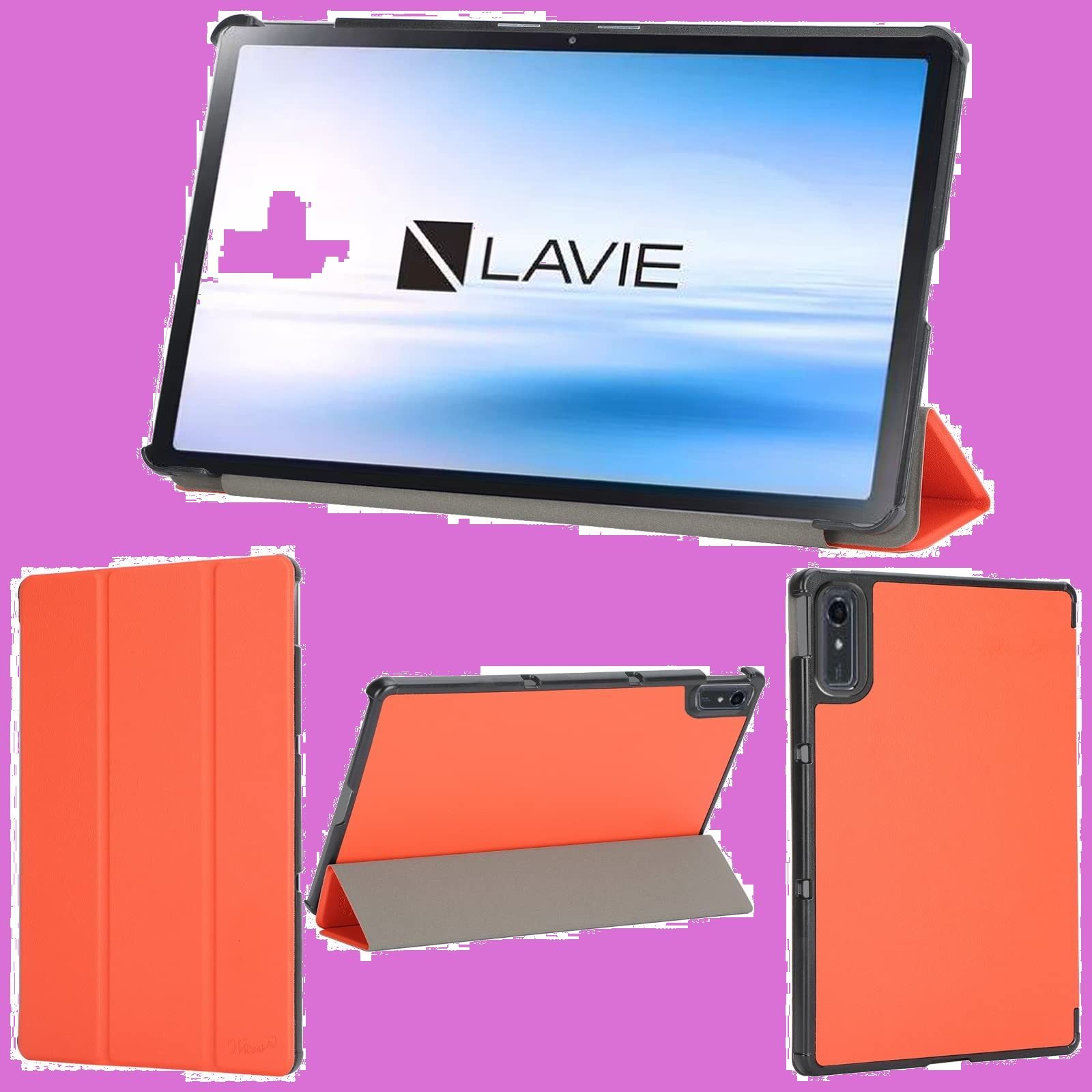 ✨3点セットお買い得✨8inchタブレット、 カバー、市販保護フィルム付 wisers 保護フィルム付き タブレットケース NEC LAVIE Tab E TE510/KAS