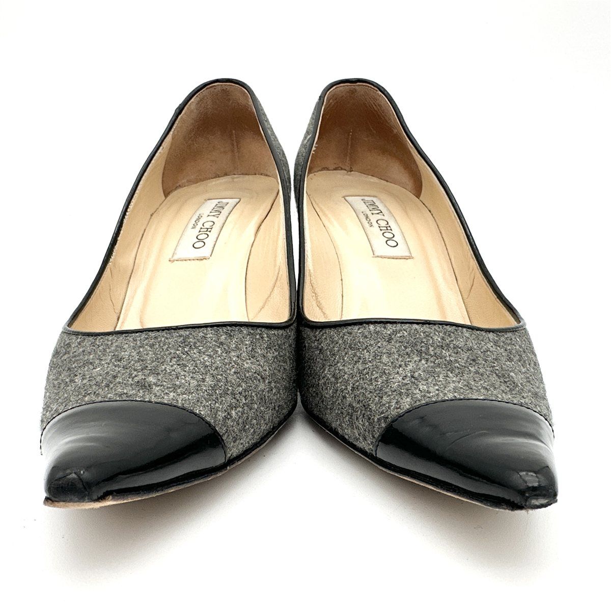 パンプス グレー