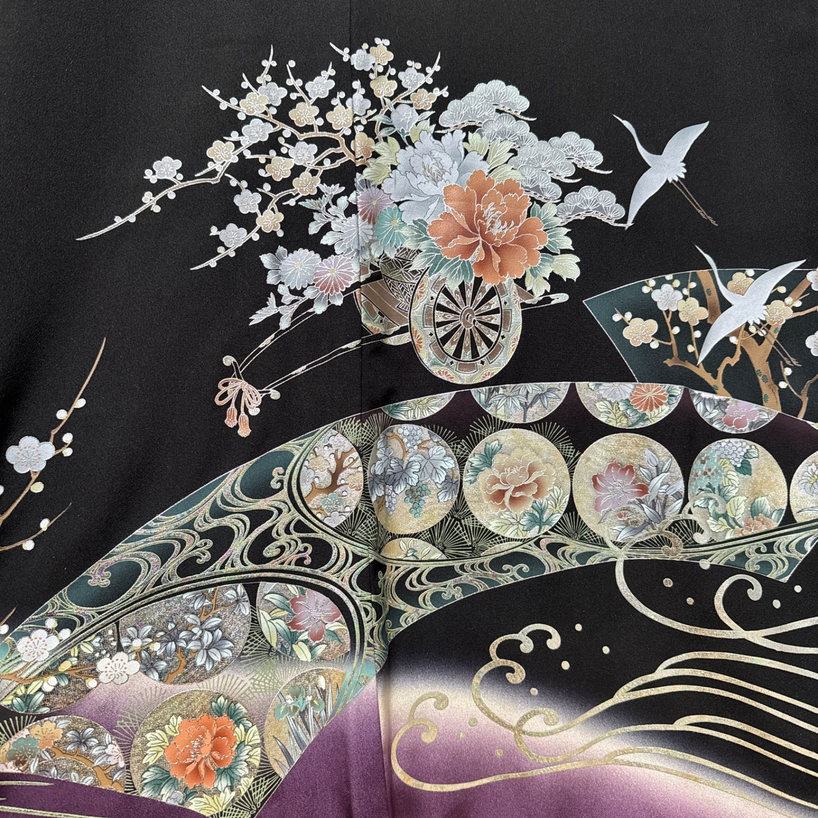 リクエスト品 黒留袖 極上 正絹 作家物 落款有 - メルカリ