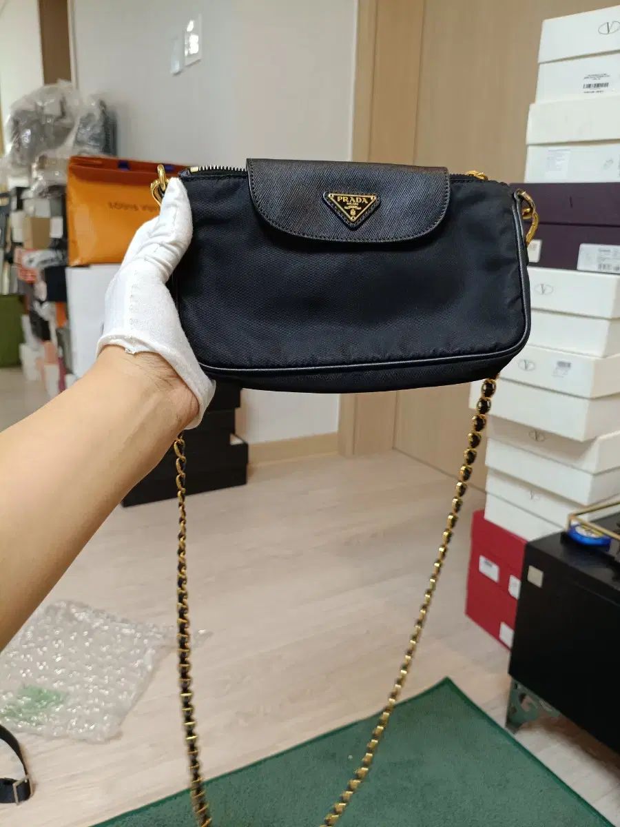 PRADA プラダ ポコノ チェーン クロスバック ヴィンテージ