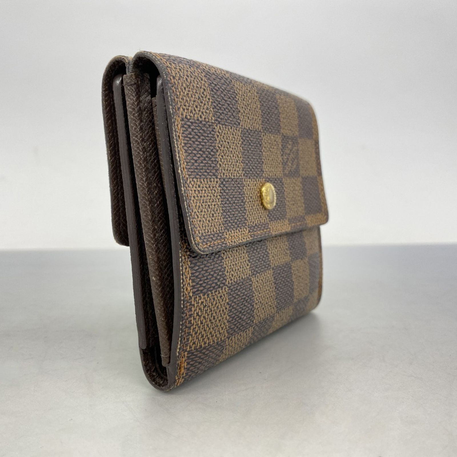 ルイ ヴィトン Louis Vuitton 三つ折り財布 ダミエ ポルトモネビエカルトクレディ N 61652 エベヌレディース