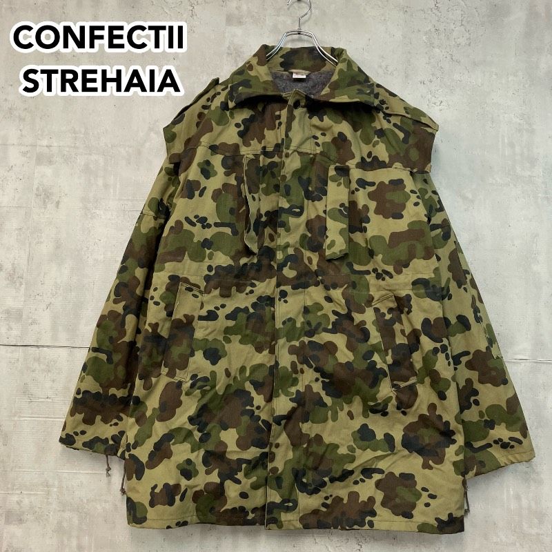 暖 ビッグシルエット スイス軍 アルペンカモ フィールドパーカー XL相当 M 83 ヴィンテージ ドットカモ コート ジャケット ミリタリー 軍物 実物 オーバーサイズ 古着