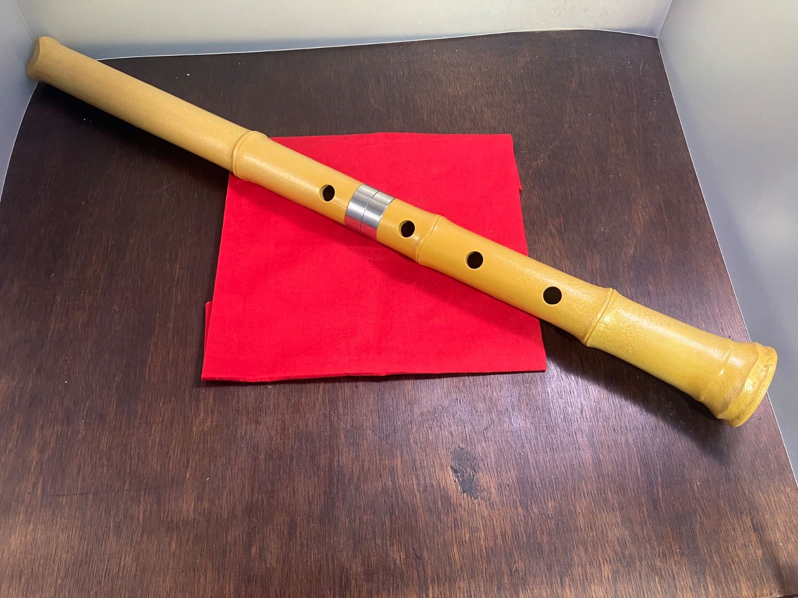 樹脂製尺八 一尺八寸管 全長約54センチ プラスチック樹脂製 尺八 詩吟