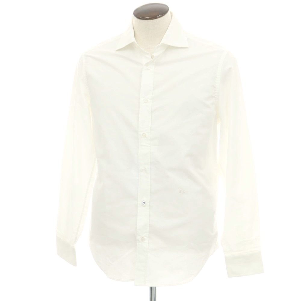 アウトレット ヤコブコーエン JACOB COHEN コットン ワイド カジュアルシャツ ホワイト サイズ41 メンズ