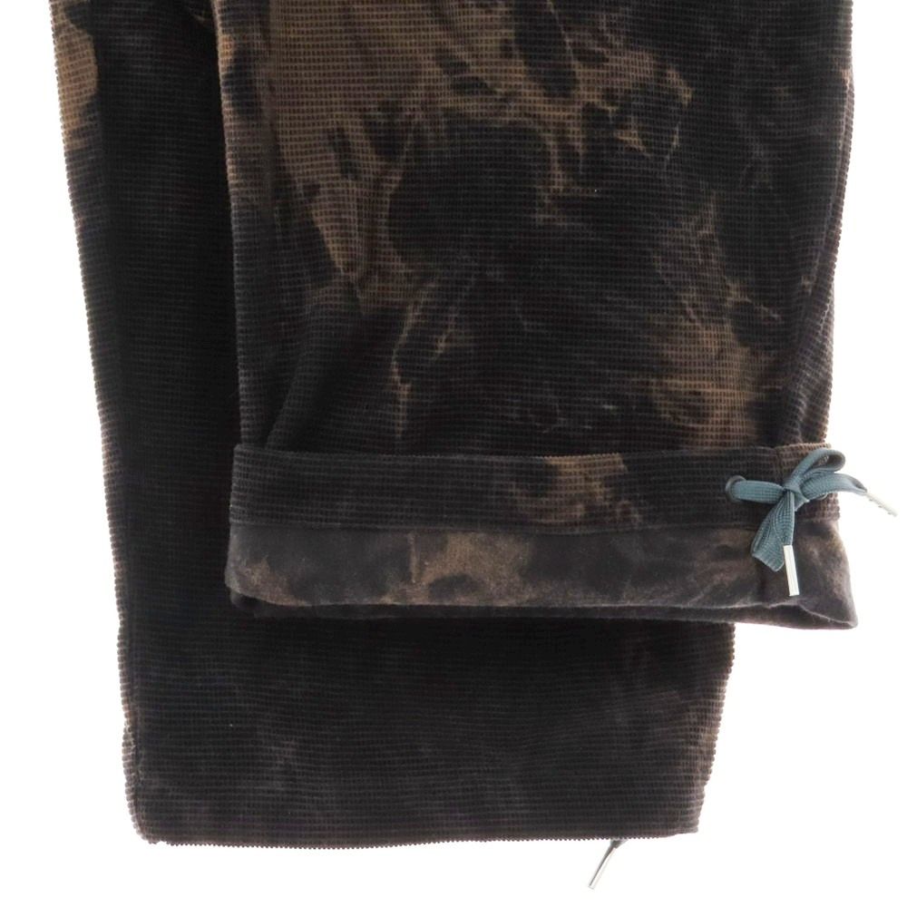  ボルトルーム vaultroom コットン ブロックコーデュロイ イージーカーゴパンツ ブラックxブラウン サイズS ユニセックス ワークパンツ カーゴパンツ パンツ