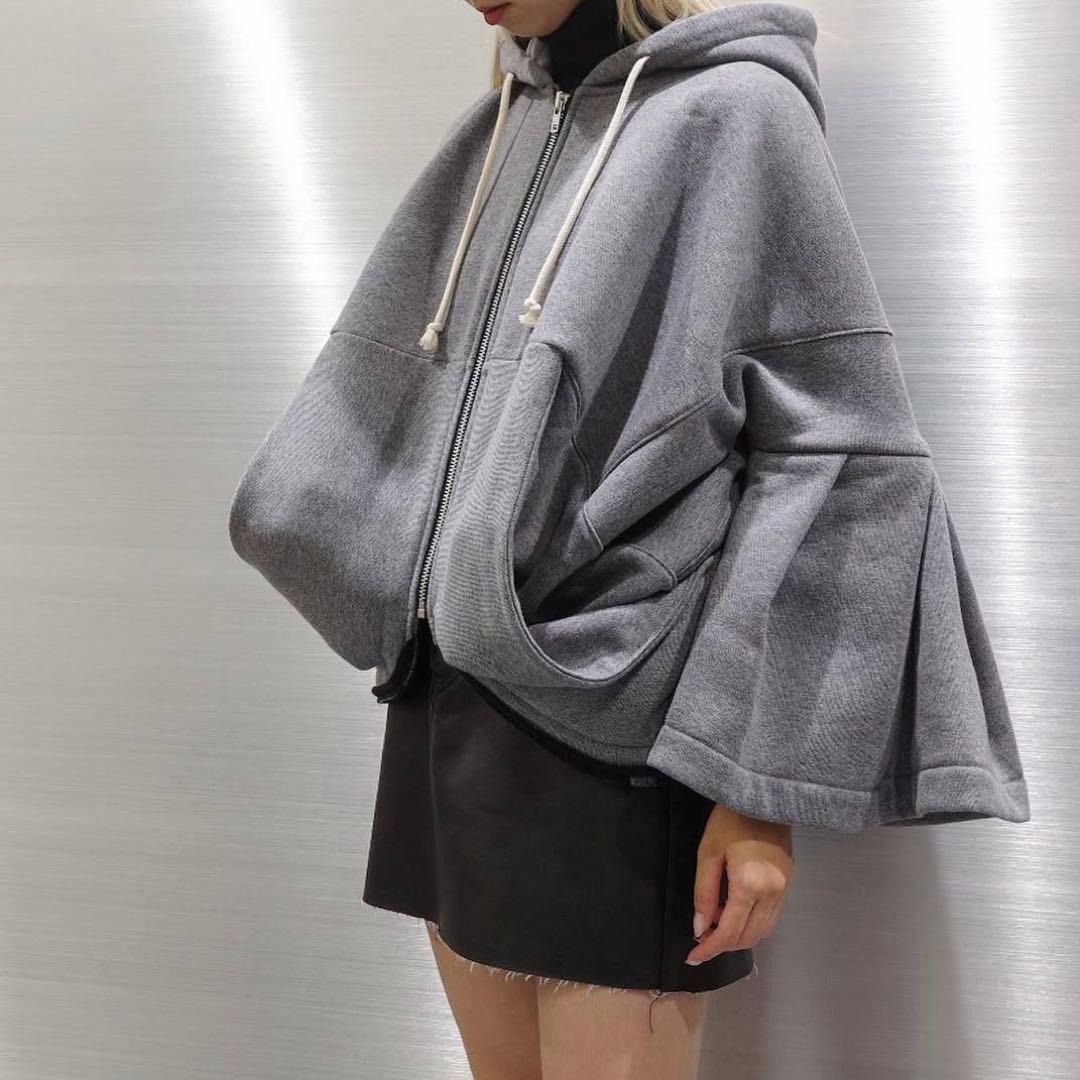 JUNYA WATANABE ジュンヤワタナベ クロップドパーカー グレー 長袖 M