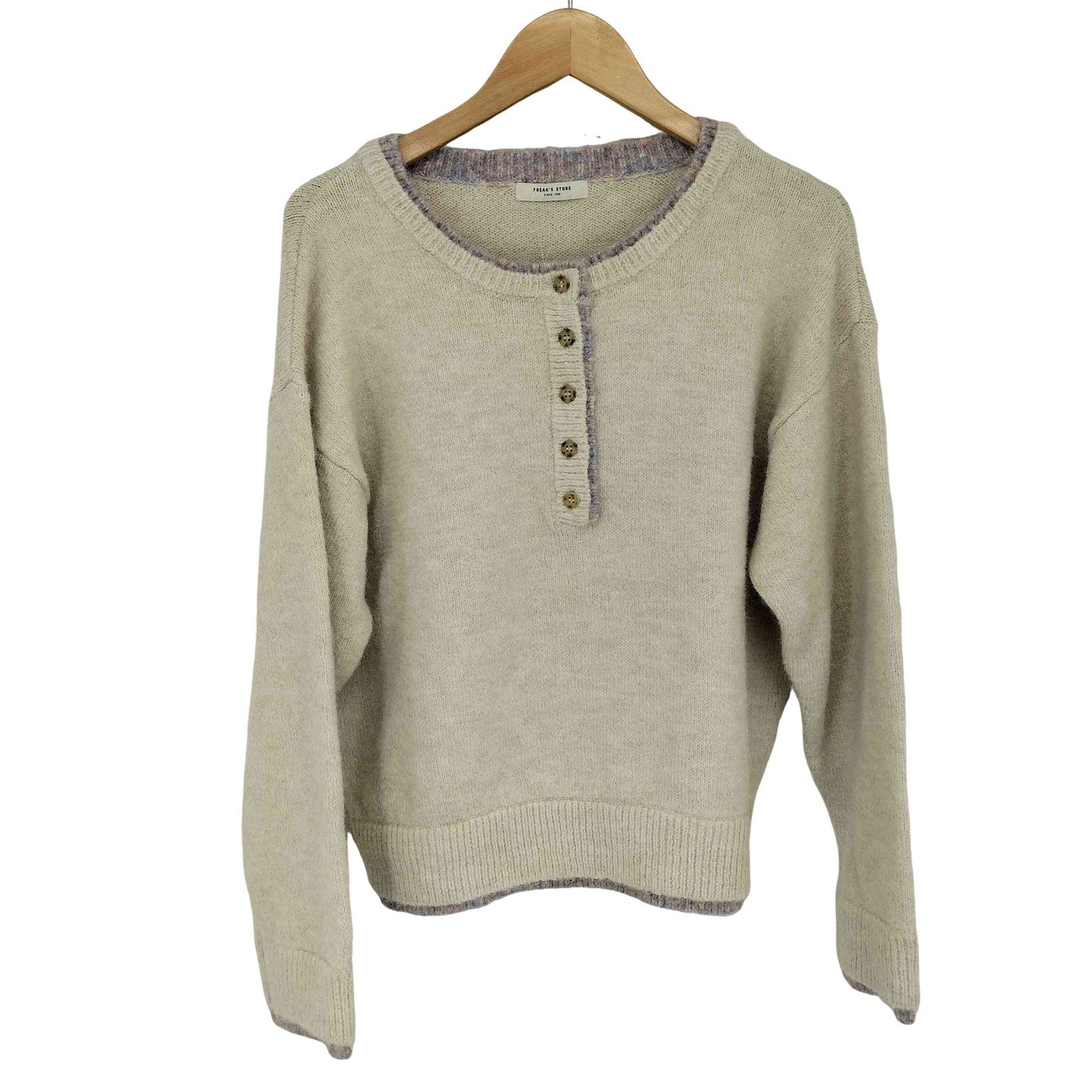 フリークスストア FREAKS STORE 25AW 配色 ヘンリーネック ニットプル