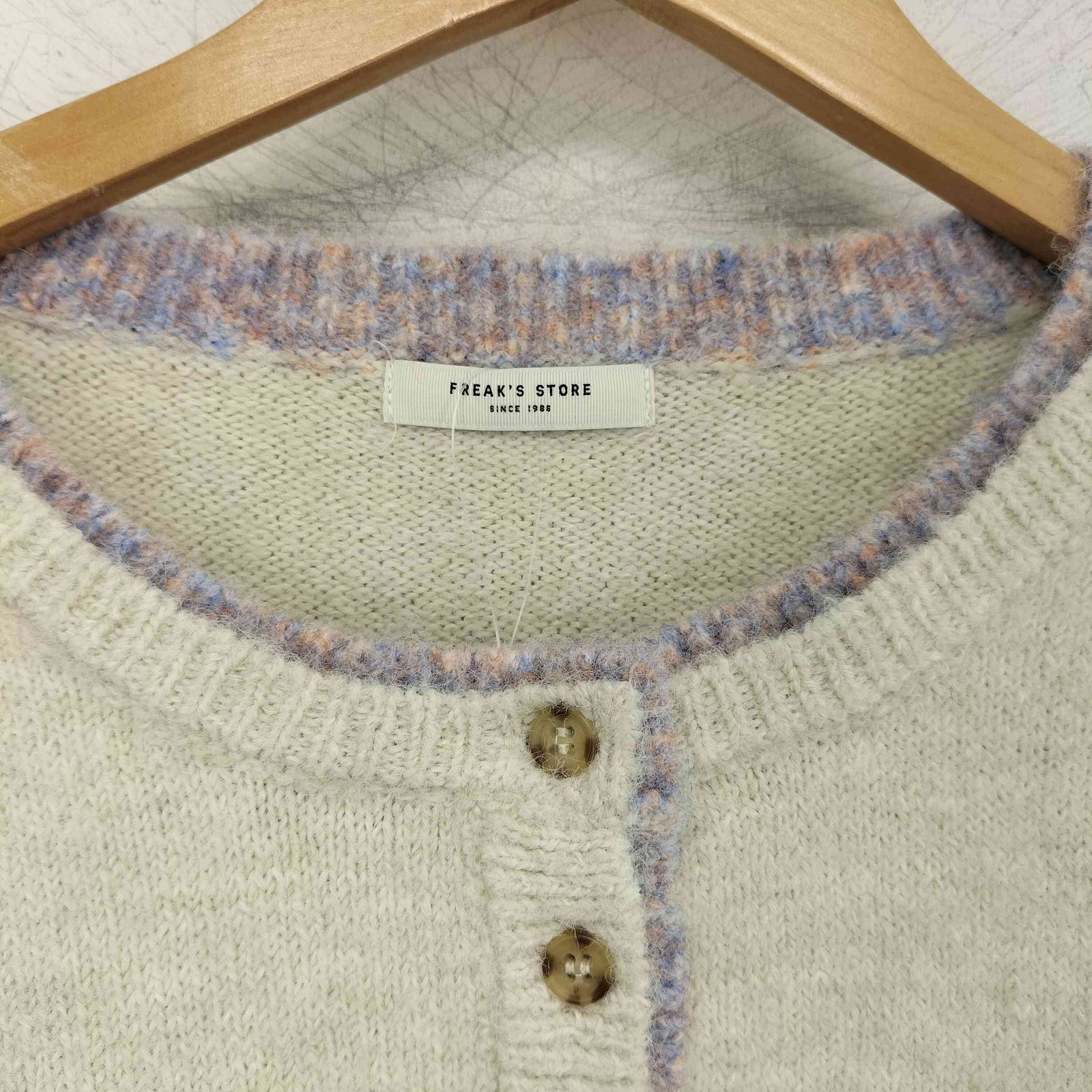 フリークスストア FREAKS STORE 25AW 配色 ヘンリーネック ニットプル