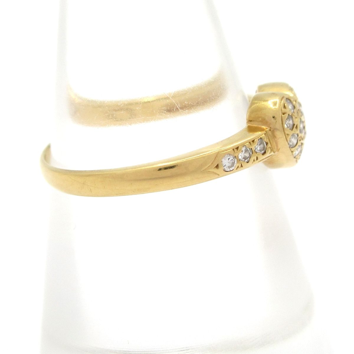 Unbranded ノーブランド リング K 18 YG×ダイヤモンド 総重量 1.6 g 0.15刻印