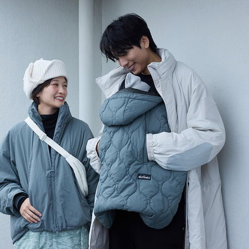 BabyHopper ベビーホッパー WildThingsキルティング防寒ケープ モス 抱っこひも ベビーカー 撥水 カバー コンパクト