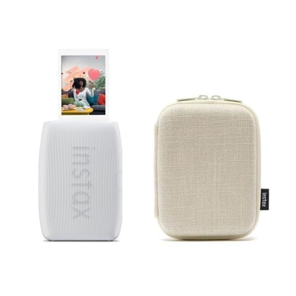 富士フイルム プレゼント お年玉ギフト チェキ スマホプリンター instax mini Link 3 クレイホワイト - ケース ホワイト