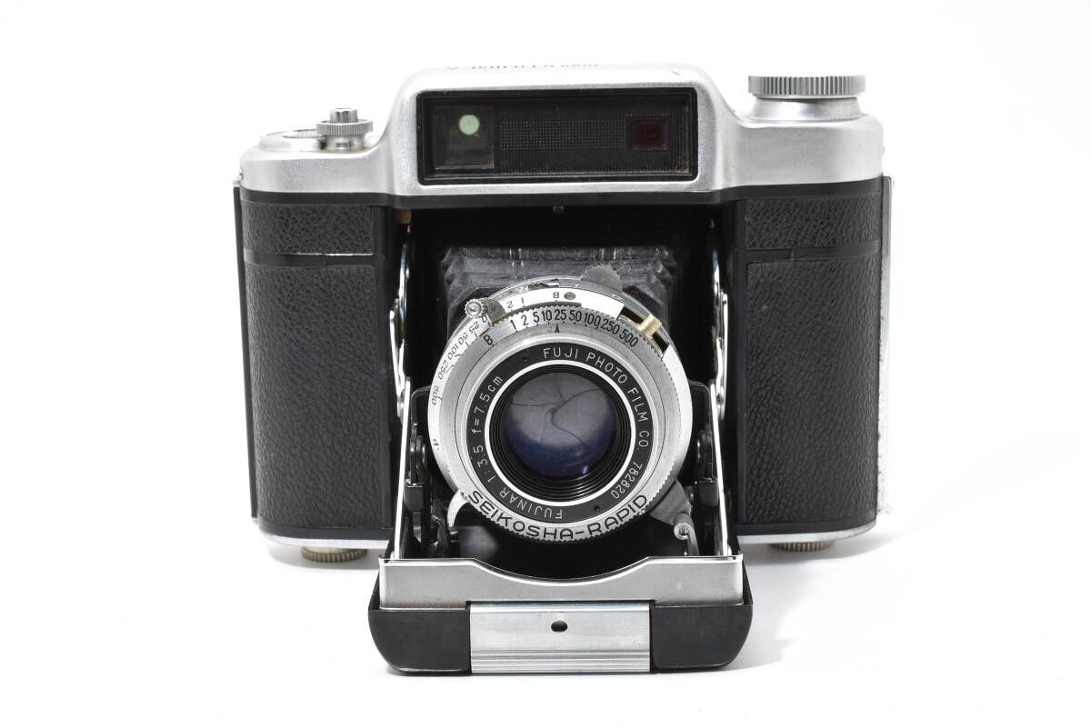 Fujica Six 中判カメラ 作例写真あり☆中判を今日から】FUJICA SUPER FUJICA-6 革ケース付