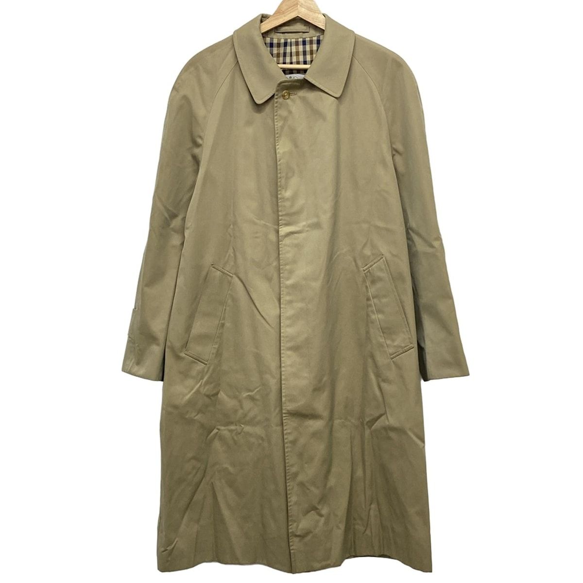 Aquascutum アクアスキュータム トレンチコート サイズ36 S メンズ - カーキ 長袖 春 秋