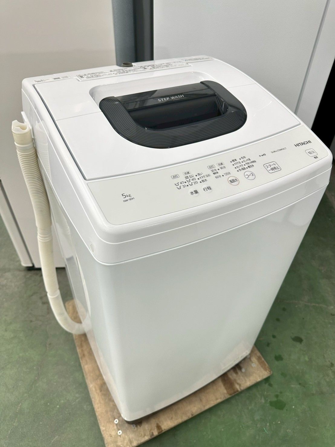 大阪 3か月保障付き 洗濯機 日立 5 kg NW 50 H IS 1007