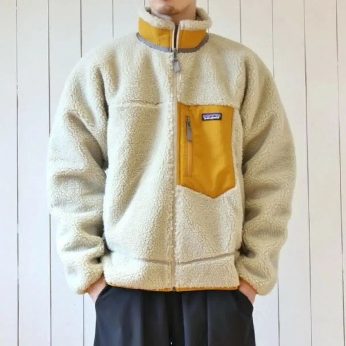 パタゴニア レトロX ペリカンGOLD ジップアップ L