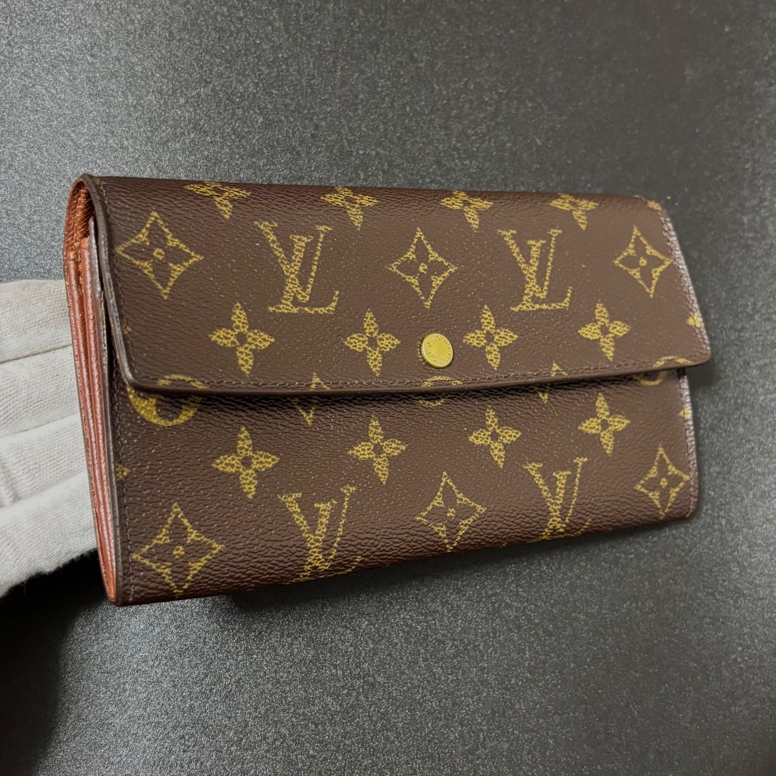 ルイヴィトン ポルトモネ クレディ モノグラム 二つ折り ポルトフォイユ サラダ u13 ポルトモネ クレディ ポルトフォイユ サラ 旧型 Louis Vuitton