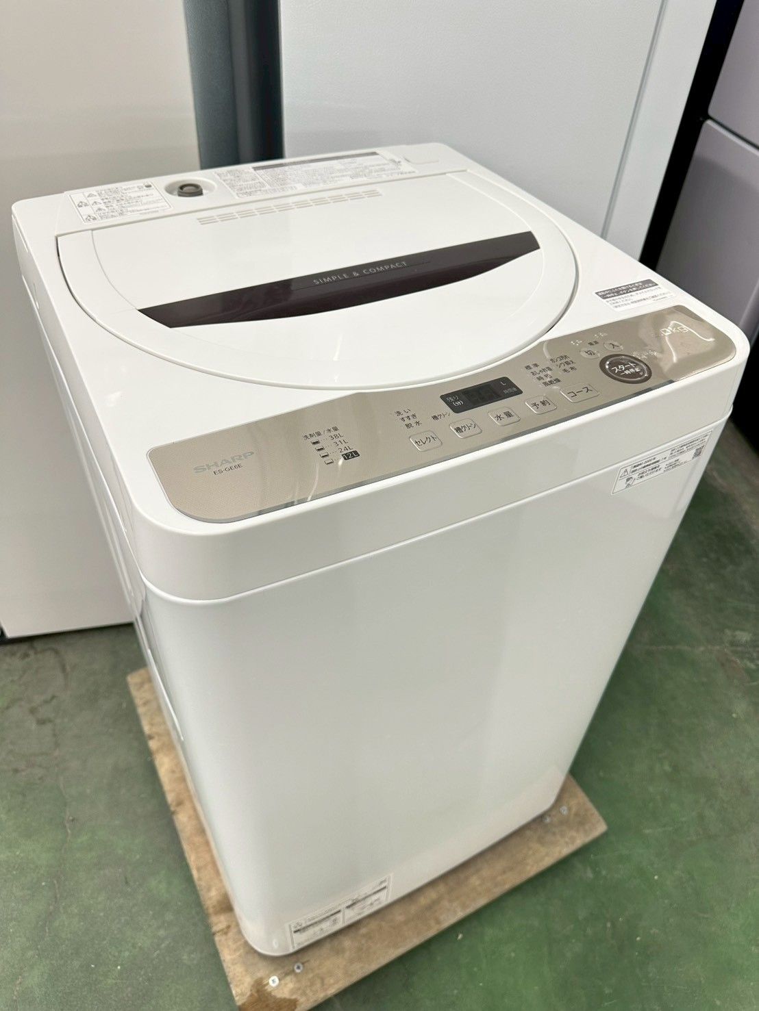 大阪 3か月保障付き 洗濯機 シャープ 6 kg 2020年 ES GE E T IS 1010