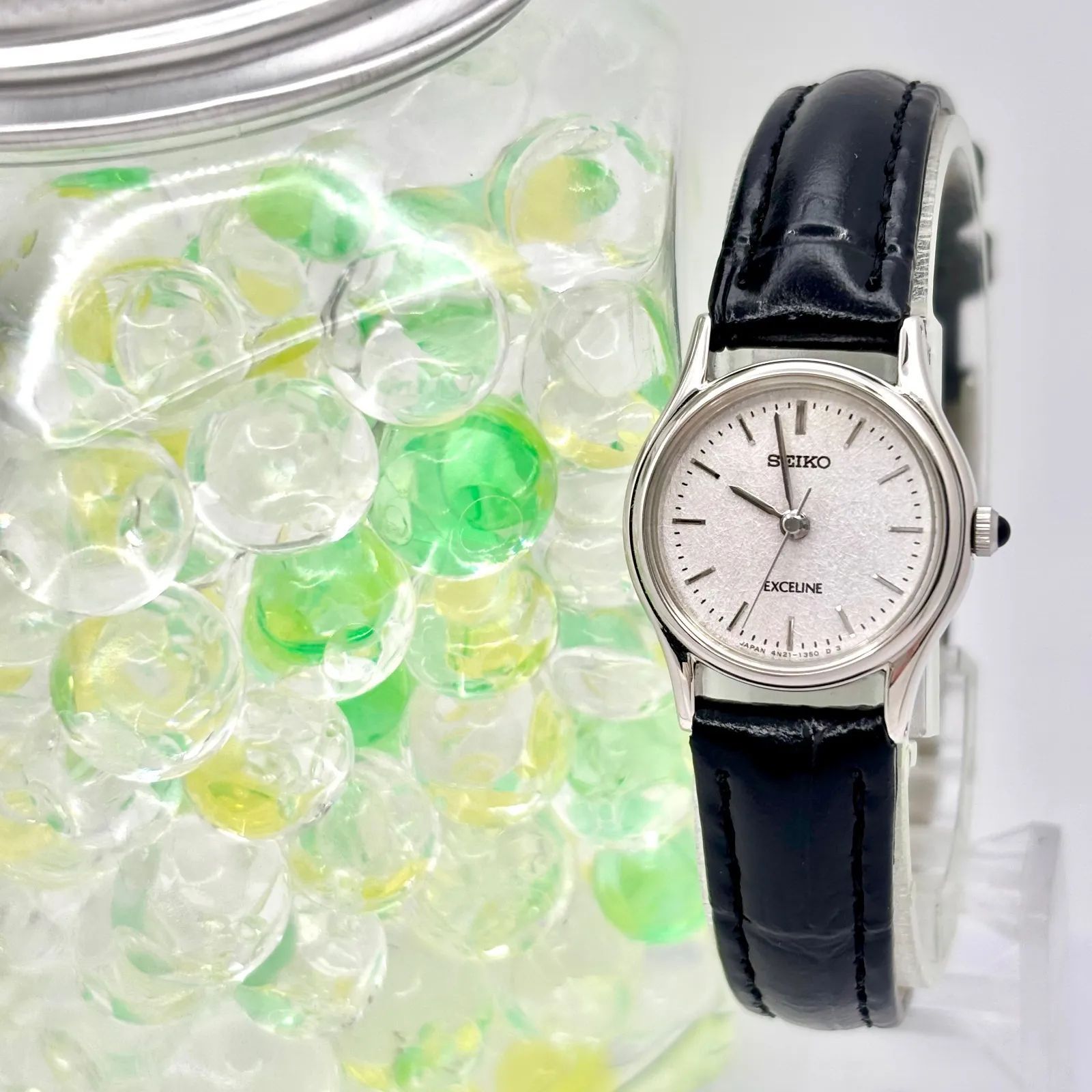 新品電池】SEIKO セイコー EXCELINE エクセリーヌ シルバー レディース