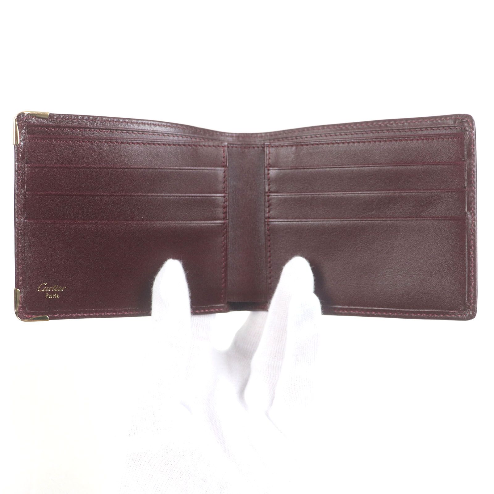 未使用品□Cartier カルティエ レザー マストドゥカルティエ ロゴ入り