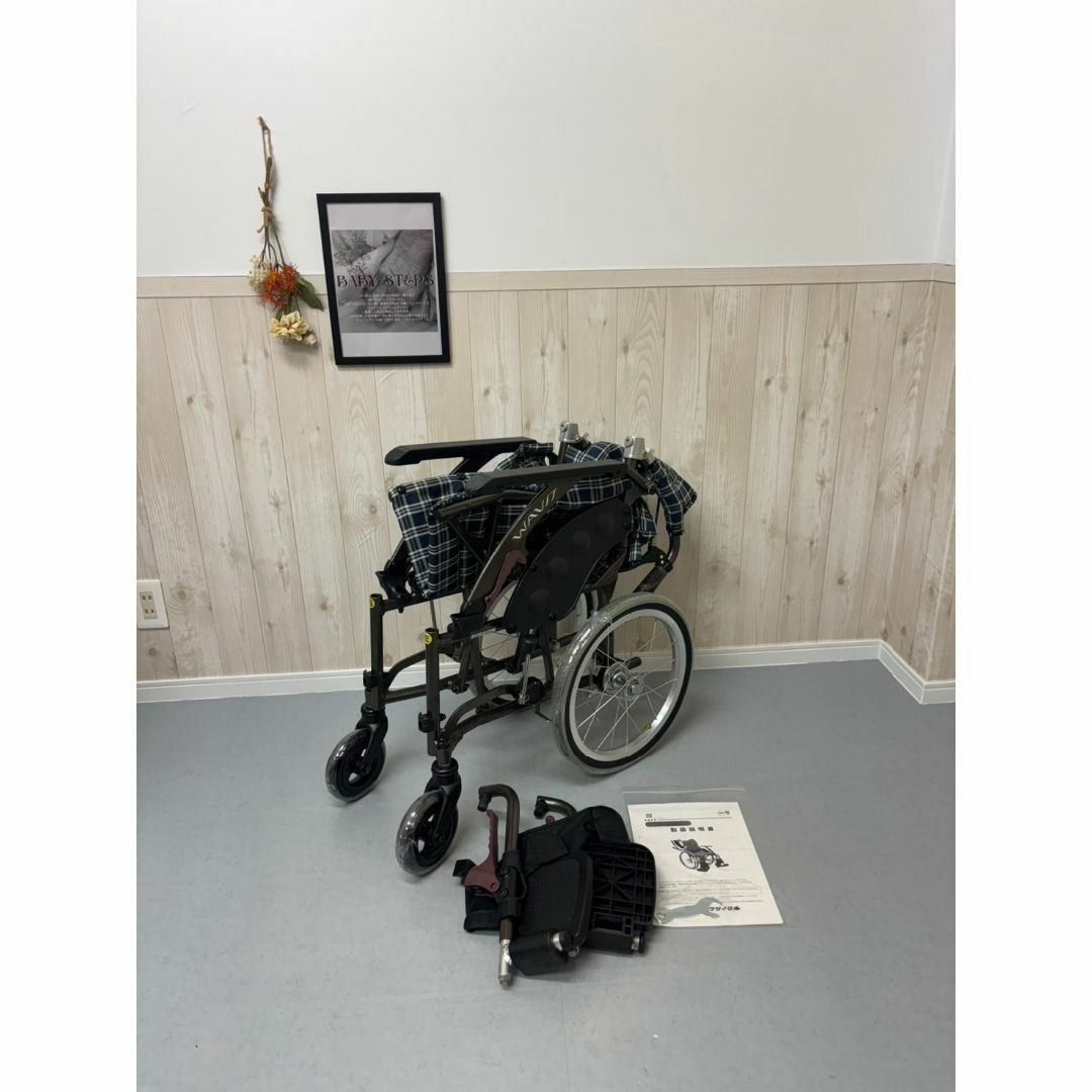 WAVIT+シリーズ WAP16-42 ノーパンクタイヤ 車椅子 介助型 KAWAMURA