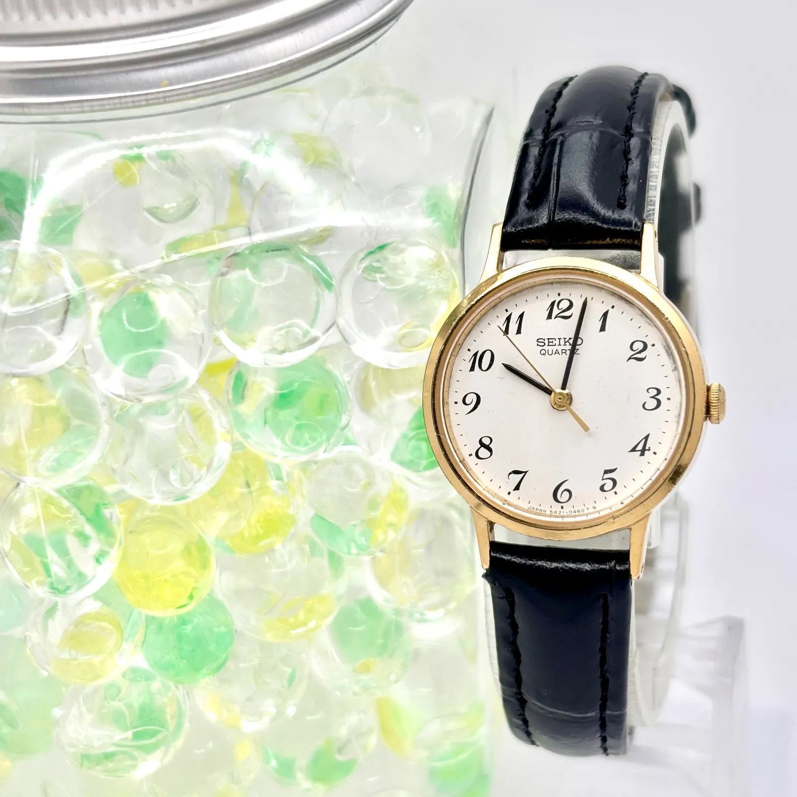 新品電池】SEIKO セイコー レディース 腕時計 ゴールド 5421-0090