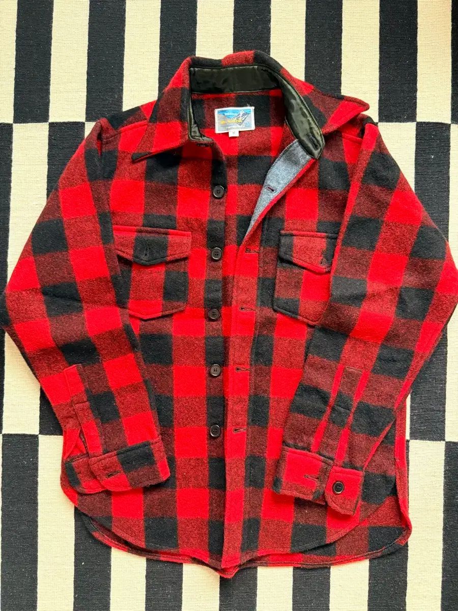 バージンウール vtg バッファローCHECK シャツ