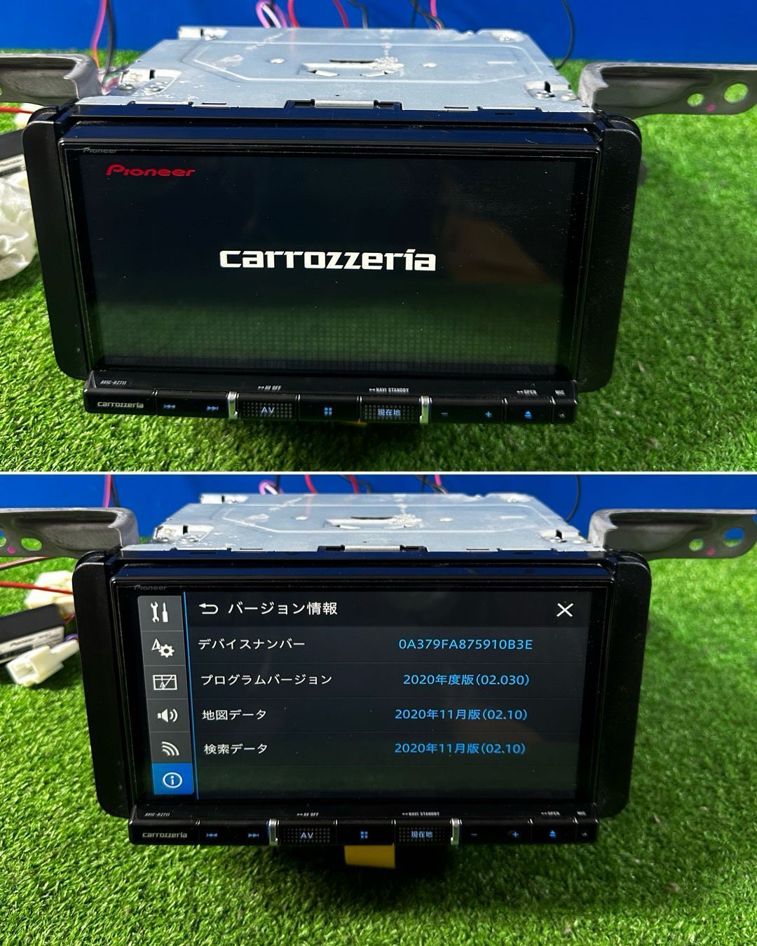 ZT 1297 カロッツェリア AVIC RZ 711 地図 2020 音楽SDカード 8 GB 内蔵 Bluetooth内蔵 DISC AM FM MSV SD USB HDMI AUX プリウス ZVW 30