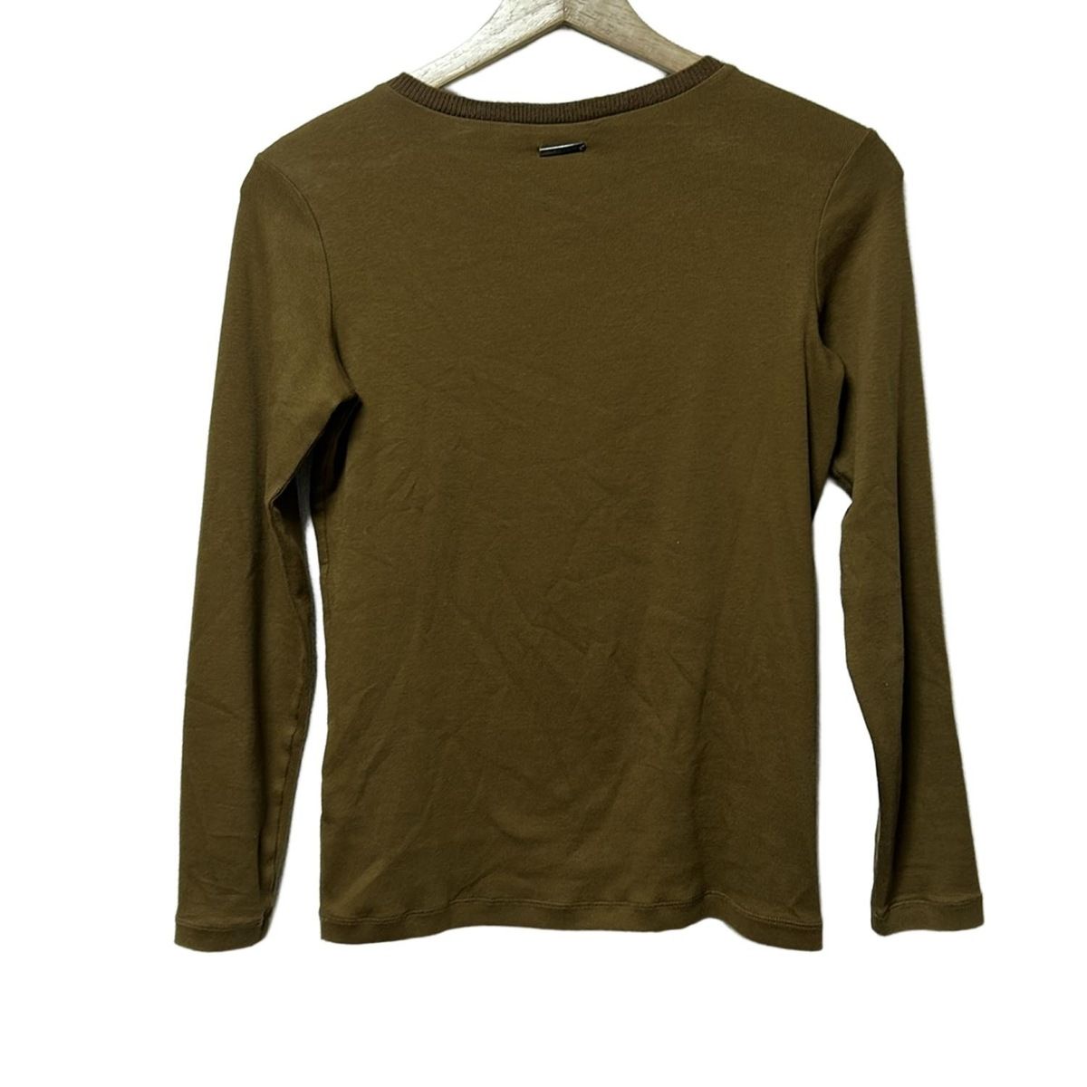 FABIANA FILIPPI ファビアーナフィリッピ 長袖カットソー サイズX X S レディース - ブラウン×シルバー クルーネック