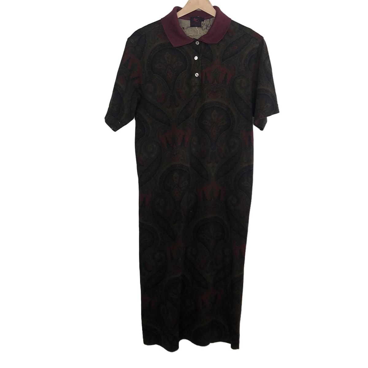 ETRO(エトロ) ワンピース サイズL レディース - カーキ×ボルドー