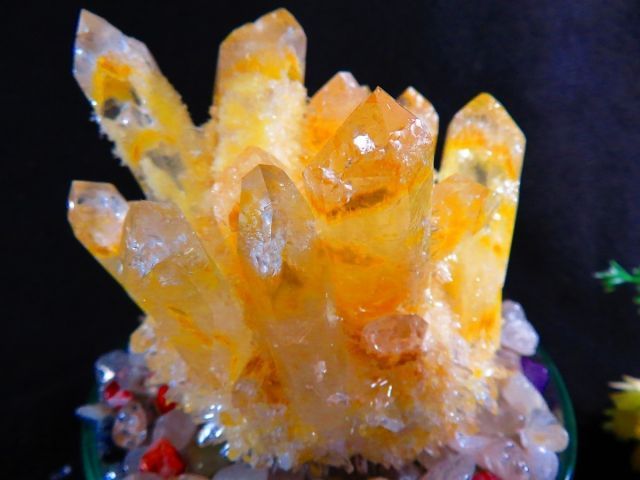 ✨天然石&一点のみ✨ブラジル産シトリンクラスター 絶品☆超美しい☆浄化済み☆ブラジル産☆ 天然水晶宝石☆シトリン