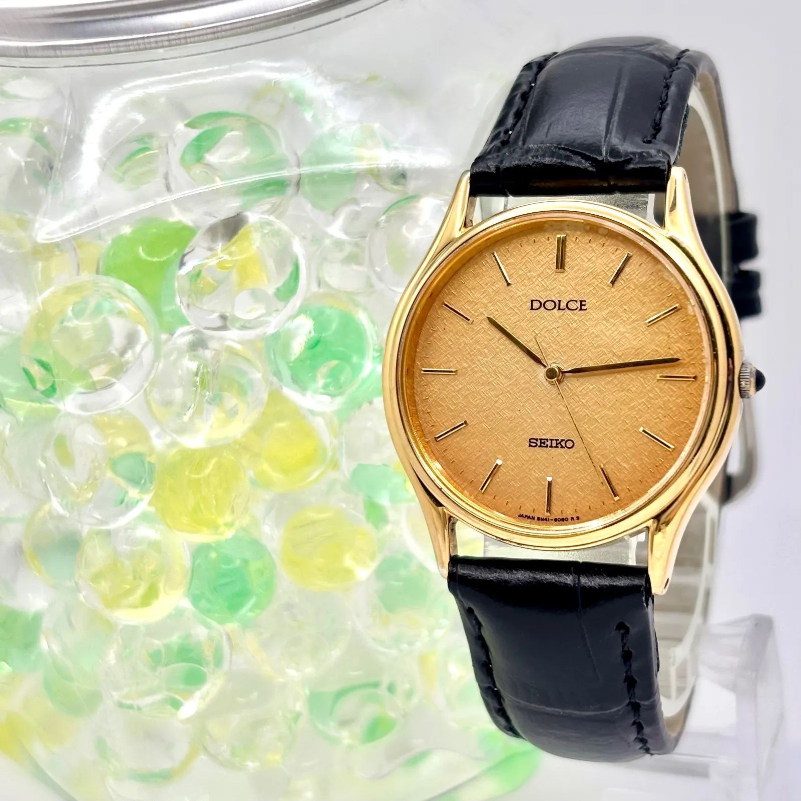 新品電池】SEIKO セイコー DOLCE ドルチェ メンズ 腕時計 ゴールド