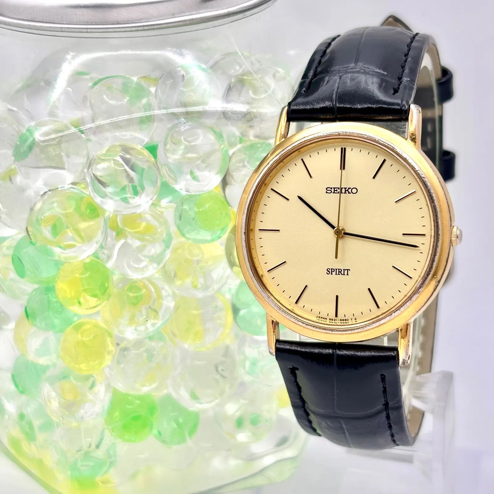新品電池】SEIKO セイコー SPIRIT スピリット メンズ 腕時計 ゴールド