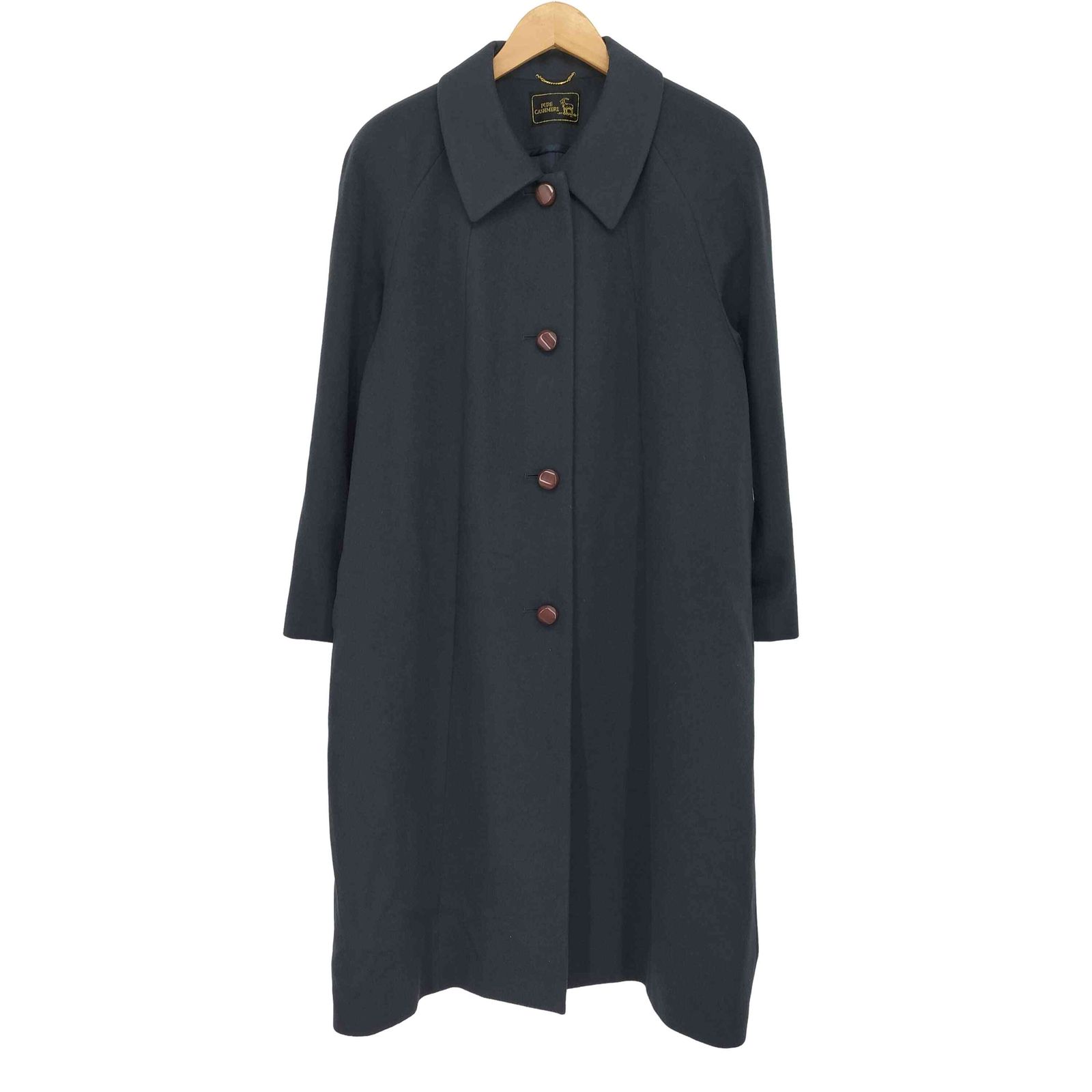 ユーズドフルギ USED古着 PURE CASHMERE カシミヤ100 ステンカラー