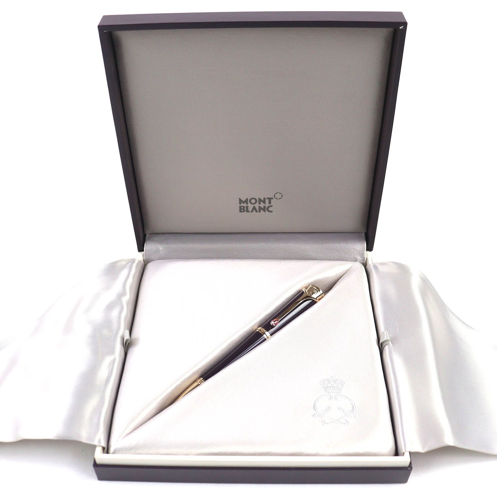 MONTBLANC モンブラン ミューズエディション プリンセス グレース･デ･モナコ PIX ツイスト式 ボールペン パープル ケース付き ドイツ製 レディース 筆記 済み