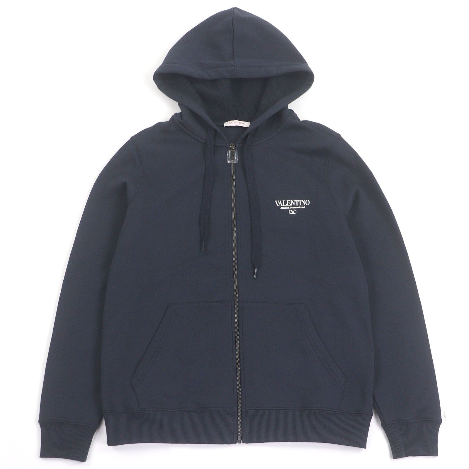 未使用品□VALENTINO ヴァレンティノ 5V3MF27QA8D ロゴプリント ジップ