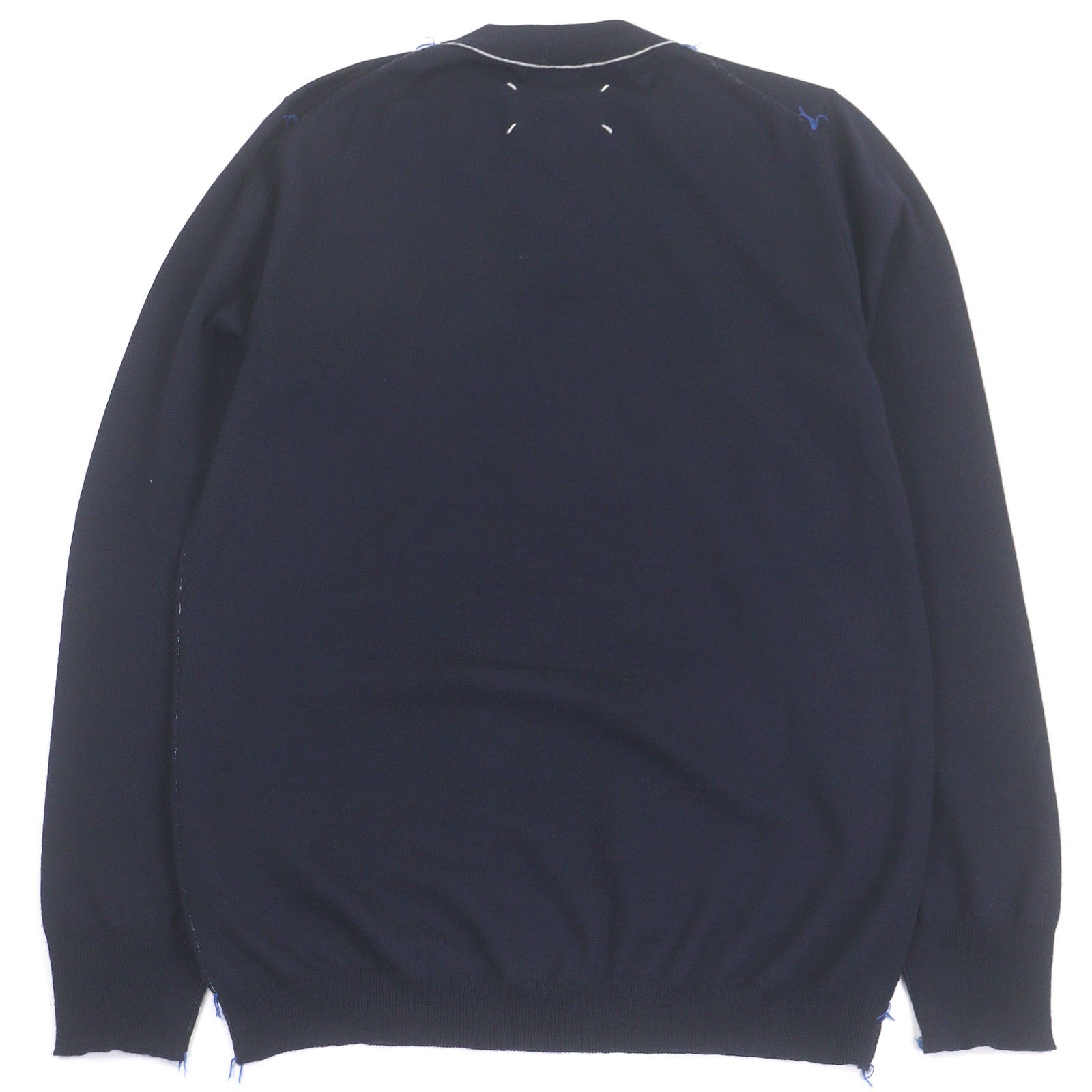 【美品】Maison Margiela メゾンマルジェラ14AW ネイビーニット 中古・古着通販】Maison Margiela (メゾンマルジェラ) ピリング加工