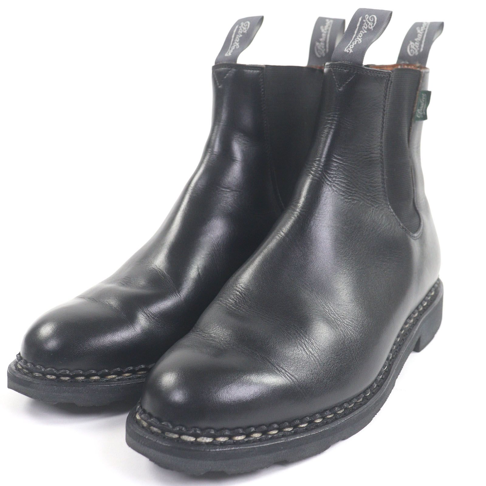 美品□Paraboot パラブーツ 59450 MANEGE GRIFF II レザー サイドゴアブーツ アンクルブーツ チェルシーブーツ ブラック 7 F フランス製 美品□Paraboot パラブーツ 59450 MANEGE GRIFF II レザー サイドゴア