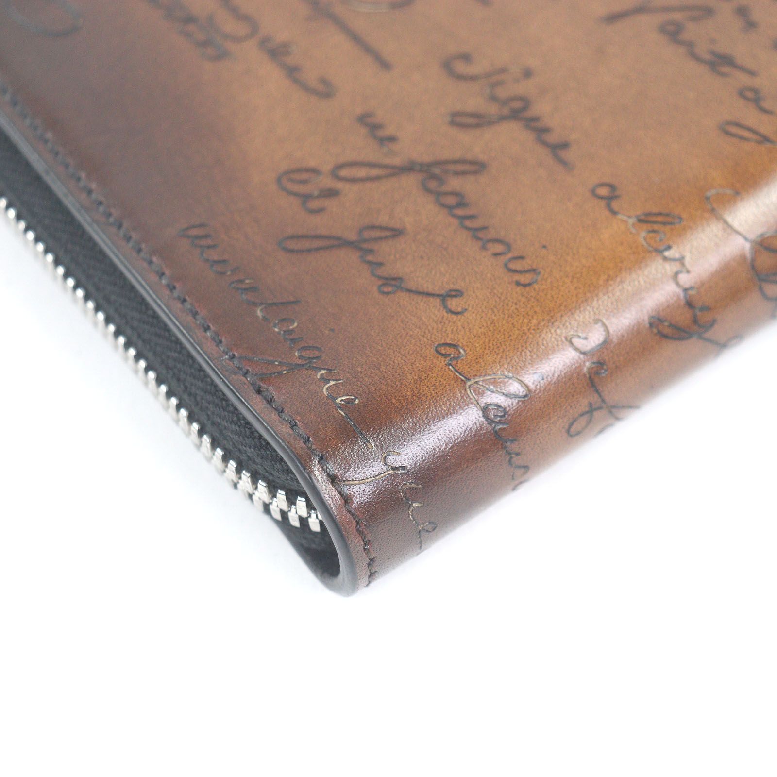 極美品□BERLUTI ベルルッティ 24年製 イタウバ ロングジップウォレット ヴェネチアカーフレザー カリグラフィ 長財布 伊製 定価203500円 極美品□BERLUTI ベルルッティ 2024年製 イタウバ ロングジップ