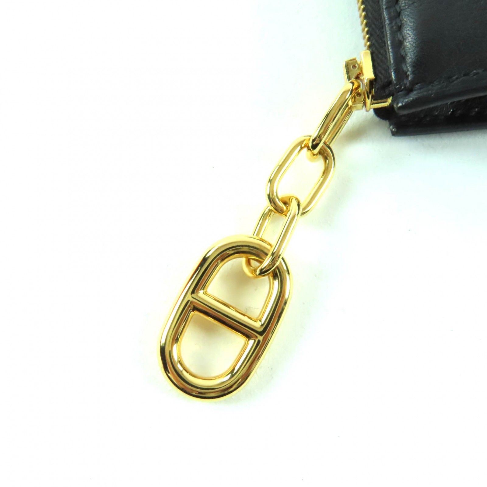 良品☆HERMES エルメス ジップアンゴー PM ブラック エバーカラー