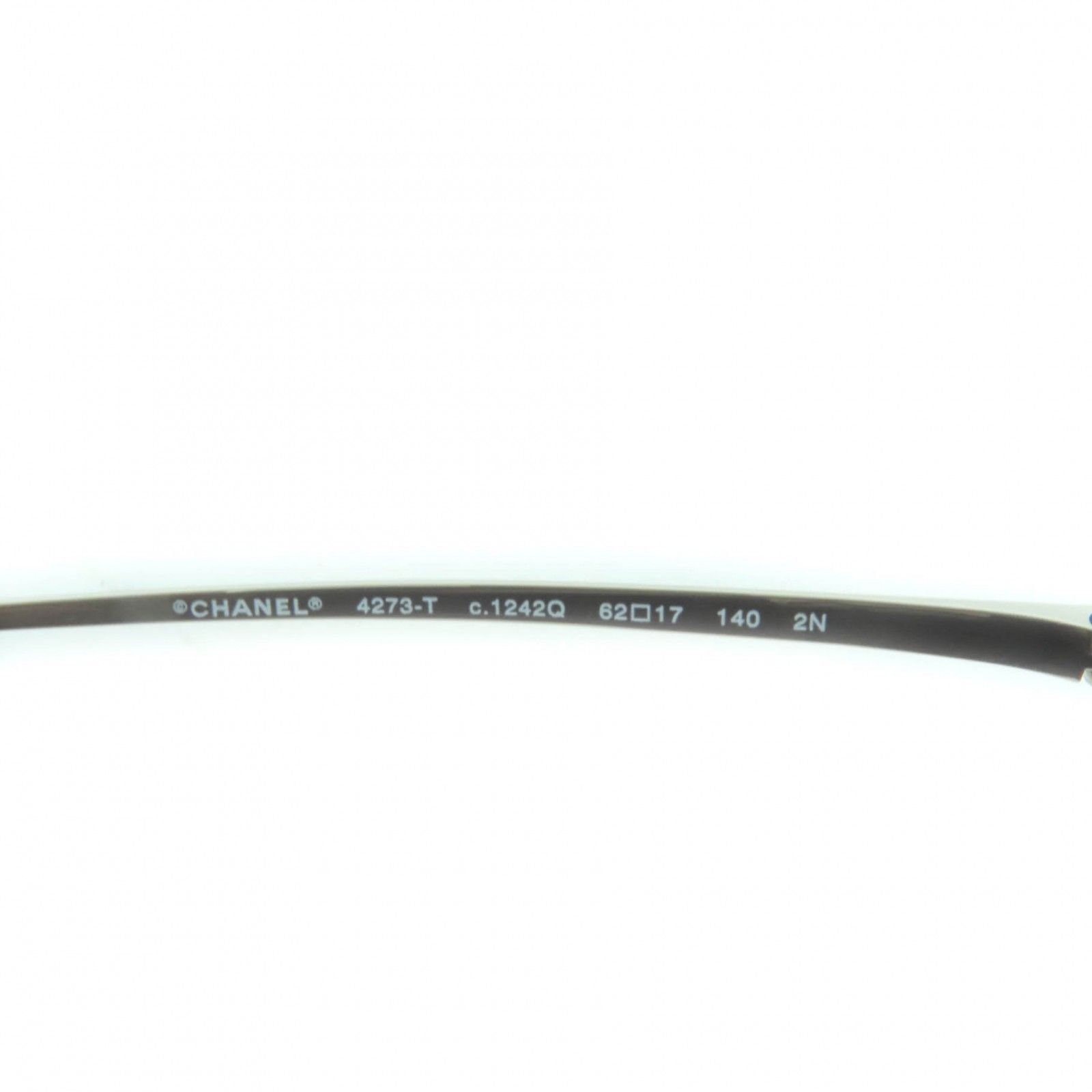 極美品☆CHANEL シャネル 4273-T チタン ココマーク キャッツアイ