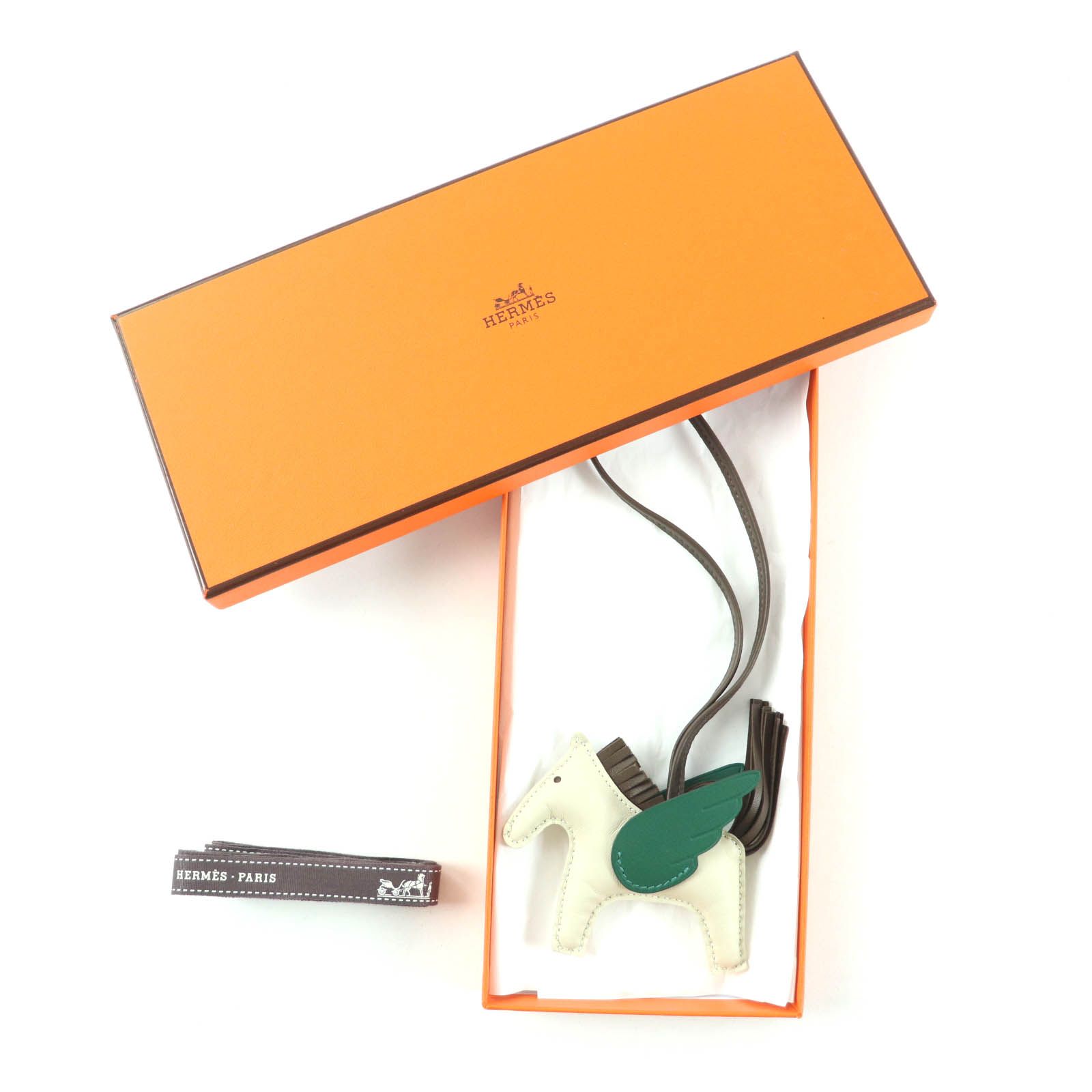 極美品☆HERMES エルメス ロデオ ペガサスPM クレ/ショコラ/ヴェール