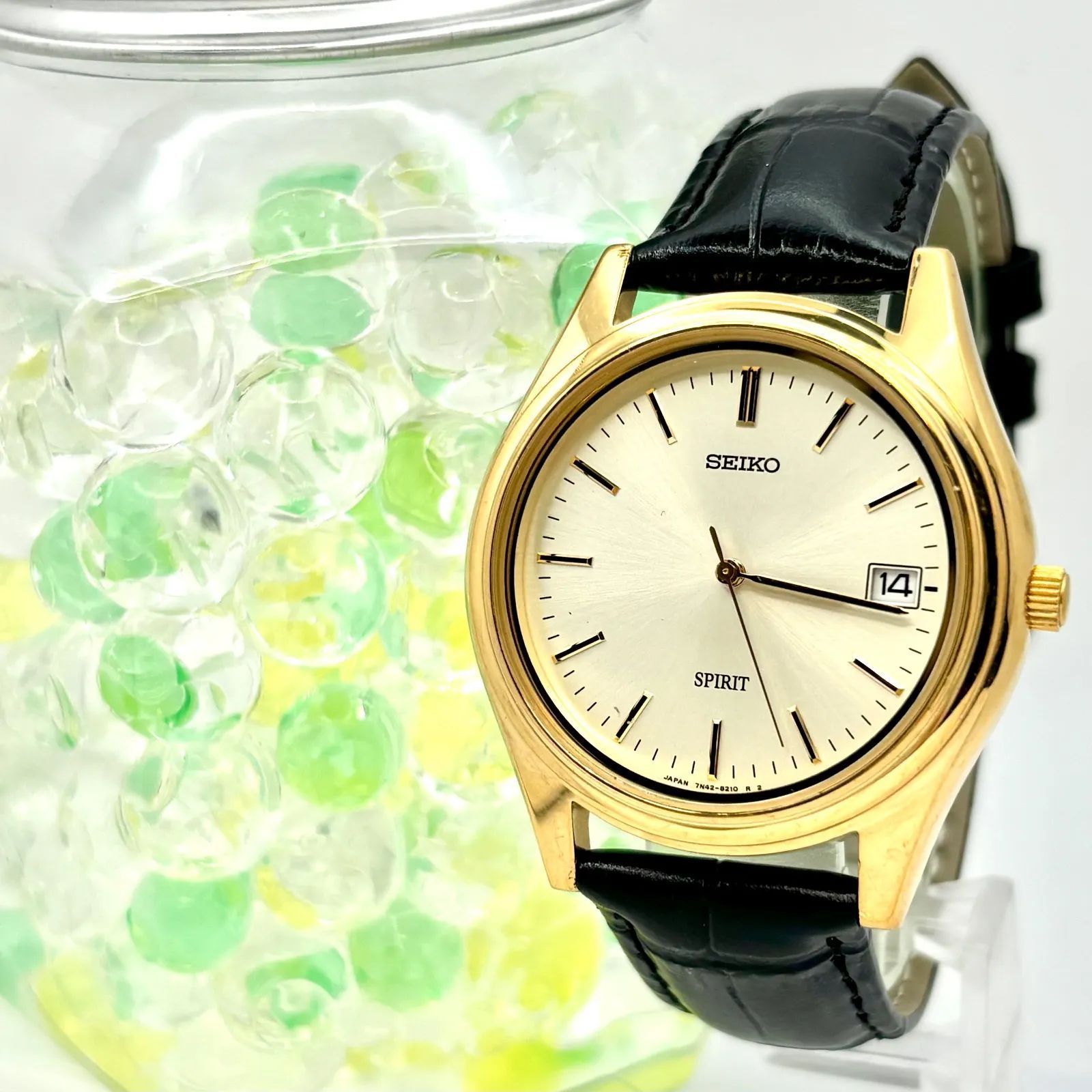 新品電池】SEIKO セイコー SPIRIT スピリット メンズ 腕時計 ゴールド