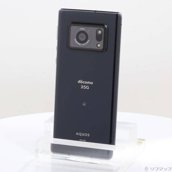 最新作 〔中古品〕 AQUOS R6 128GB ブラック SH-51B docomoロック解除SIM