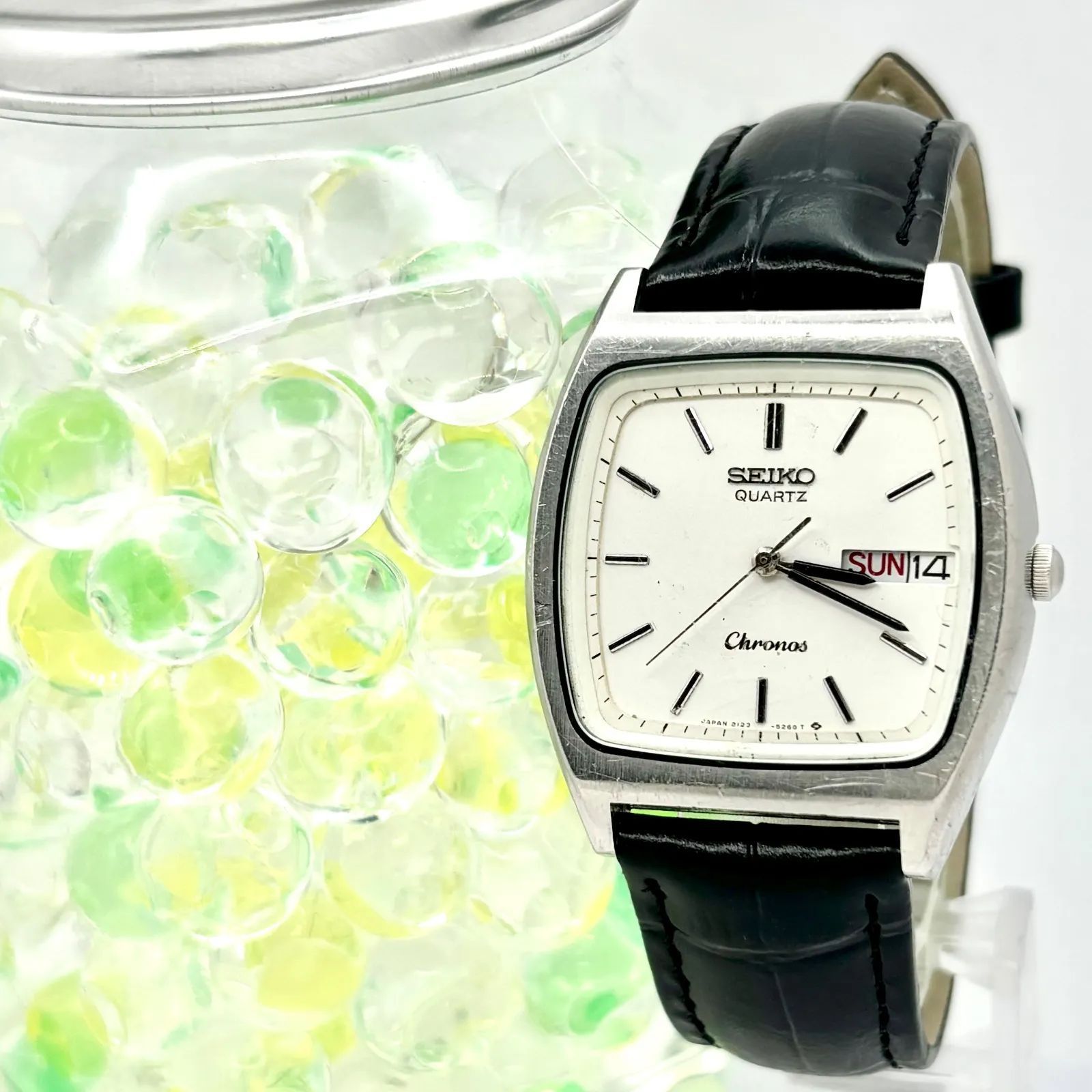 【稼働】SEIKO Chronos メンズ 腕時計 デイデイト シルバー SEIKO クロノス デイデイト シルバーメンズ 腕時計 稼働品 新品電池